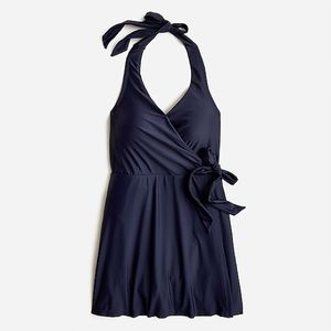 J Crew Halter wrap swim dress BC122